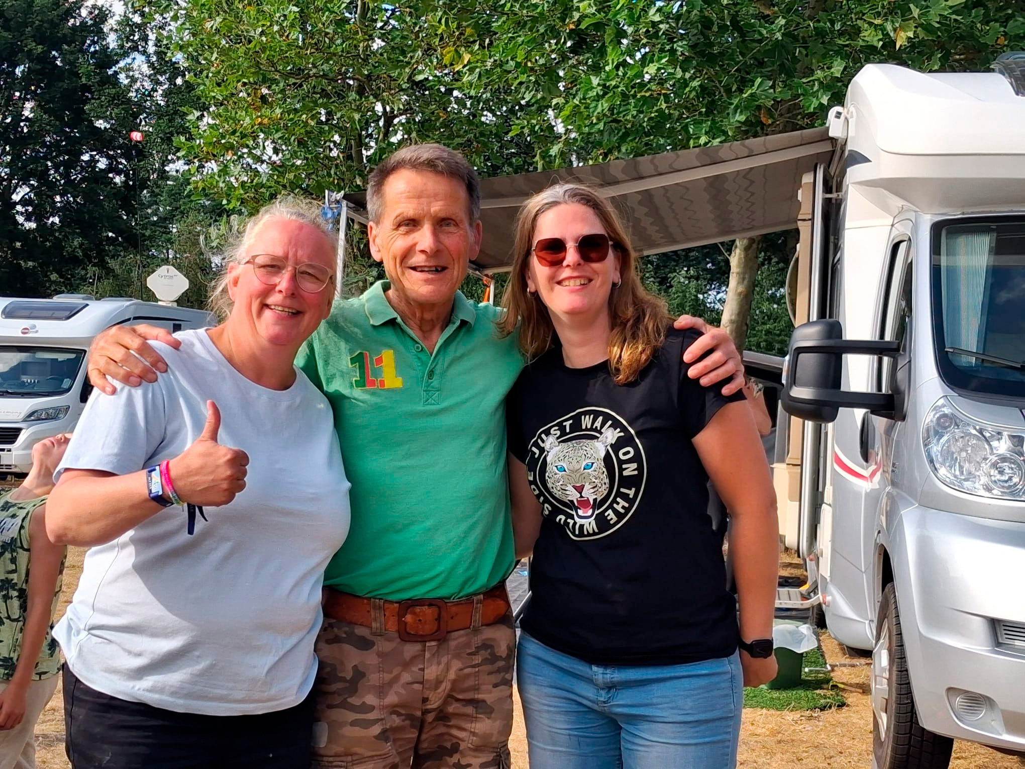Organisatie Gebarencamping vlnr José, Wim en Wendy